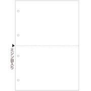 マルチプリンタ帳票 複写タイプ A4 ノーカーボン 白紙 2面 4穴 大入