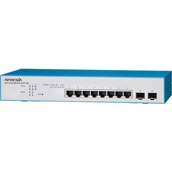 ApresiaLightGS110GT-SS 【5年間先出しセンドバック付】レイヤー2WebスマートスイッチングHUB (8port)