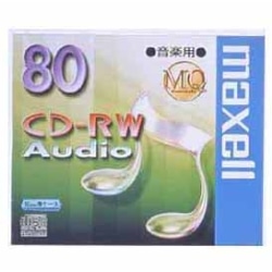 音楽専用CD-RWメディア 80分 1枚ケース入り