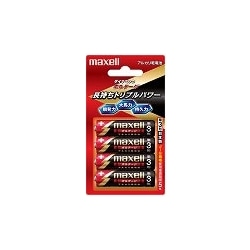単3形アルカリ乾電池 4個ブリスター横向き