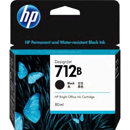 HP712Bインクカートリッジ ブラック 80ml