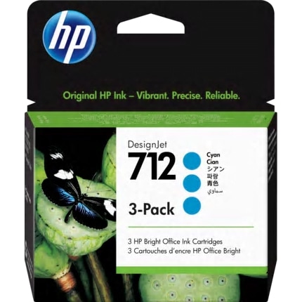 HP712インクカートリッジ シアン 29ml×3