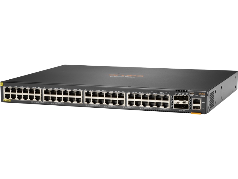 HPE Aruba Networking CX 6300F 48G Class4 PoE 4SFP56 Switch