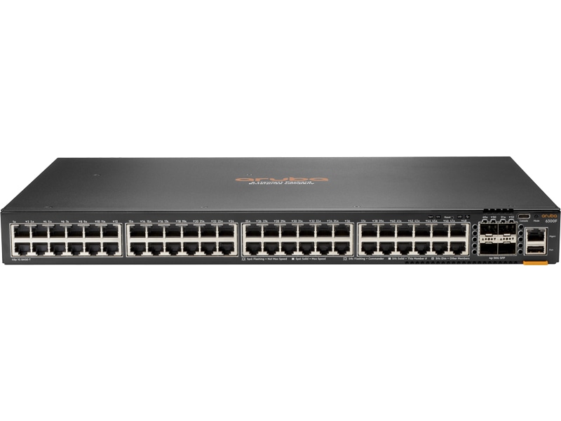 HPE Aruba Networking CX 6300F 48G 4SFP56 Switch