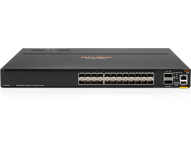 HPE Aruba Networking CX 8360 24SFP+ 2QSFP28 v2 Front-to-Back 3Fan 2PSU Switch Bundle