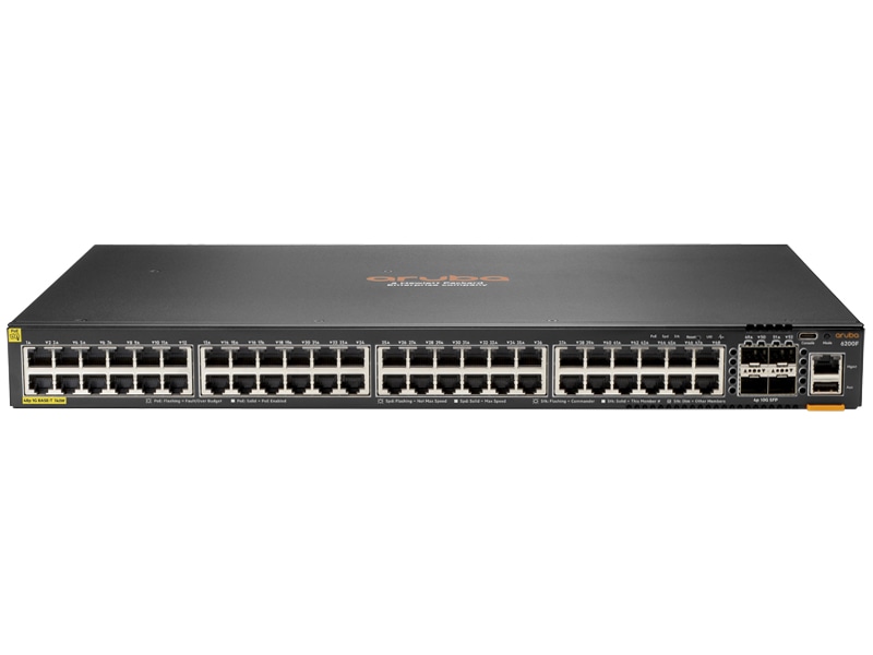 HPE Aruba Networking 6200F 48G Class4 4SFP+ 740W Switch