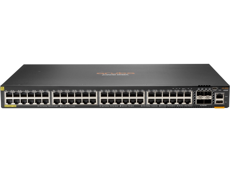 HPE Aruba Networking CX 6200F 48G Class4 PoE 4SFP+ 740W Switch