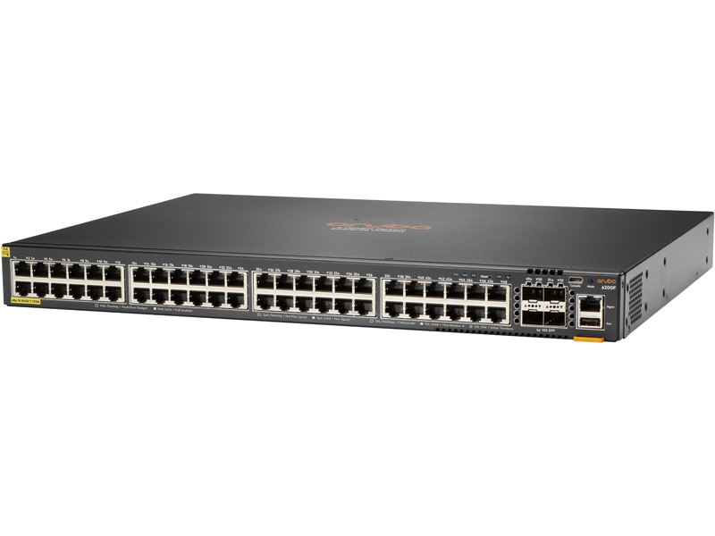 HPE Aruba Networking CX 6200F 48G Class4 PoE 4SFP 370W Switch
