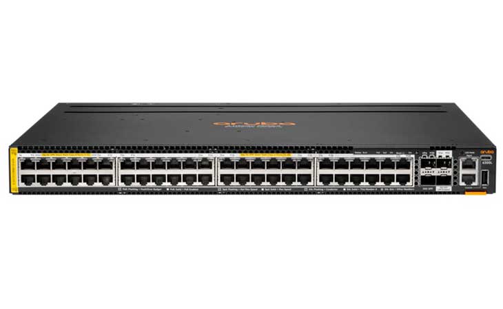 HPE Aruba Networking CX 6300L 48 Smart Rate 1/2.5/5G Class6/8 PoE 2SFP56 2SFP+ LRM L2 Switch
