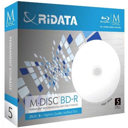 RiDATA M-DISC BD-R 25GB 4倍速 5枚パック