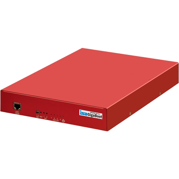 赤のギガ・ブート(リブート制御) 1G LAN、出力(抜止め)x4、最大15A