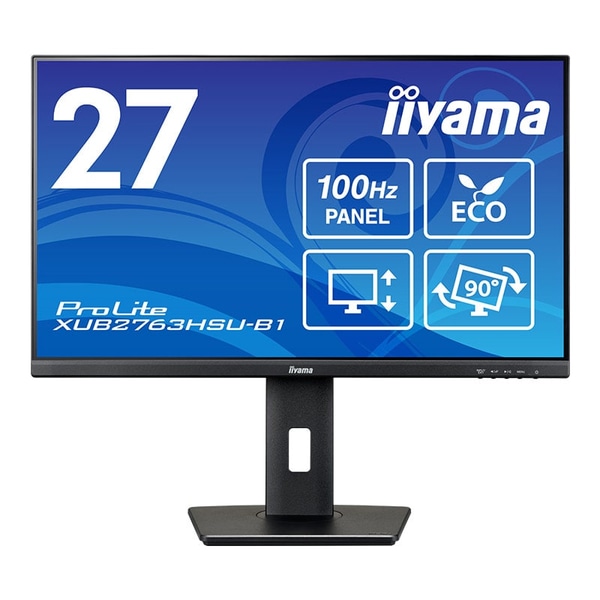 液晶ディスプレイ 27型/1920×1080/HDMI、DisplayPort/ブラック/スピーカー：あり/IPSパネル/昇降/回転/5年保証