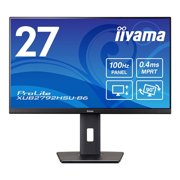 液晶ディスプレイ 27型/1920×1080/HDMI、DisplayPort/ブラック/スピーカー：あり/IPS方式パネル/昇降/回転