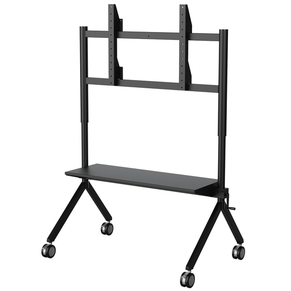 タッチ対応大型ディスプレイスタンド ハンドル昇降