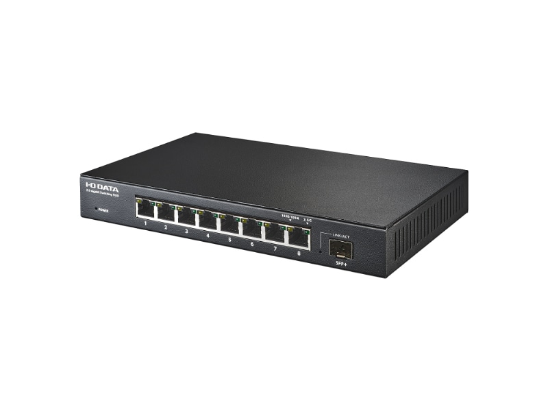 10G対応SFP+搭載2.5Gアンマネージスイッチングハブ 8ポート