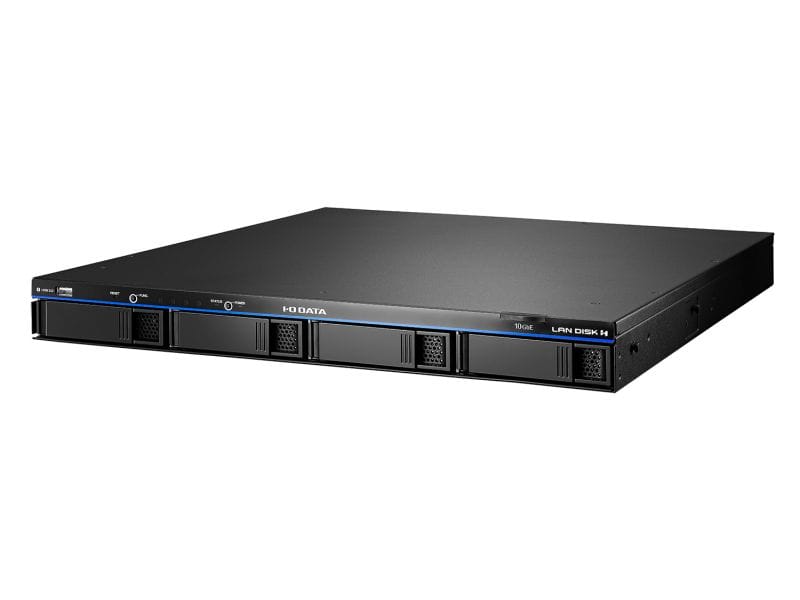 10GbE Linux OS 法人向け 4ドライブ 1UラックタイプNAS 32TB （5年保証・データ復旧）