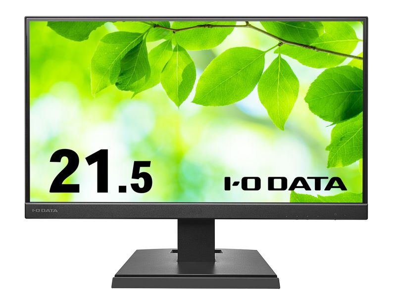 ワイド液晶ディスプレイ 21.5型/1920×1080/アナログRGB、HDMI/ブラック/スピーカー：あり/よりサステナブルなディスプレイへ/「5年保証」「無輝点保証」3辺フレームレス