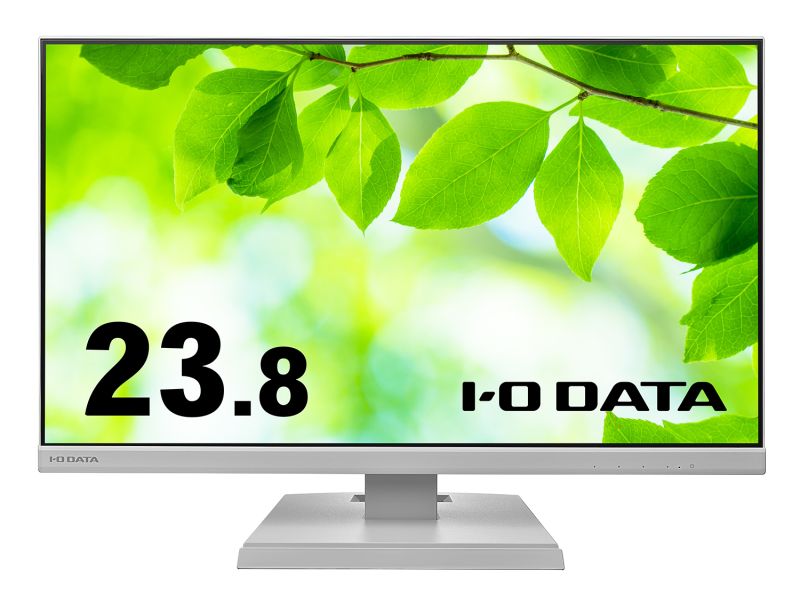 ワイド液晶ディスプレイ 23.8型/1920×1080/アナログRGB、HDMI/ホワイト/スピーカー：あり/よりサステナブルなディスプレイへ/「5年保証」「無輝点保証」3辺フレームレス