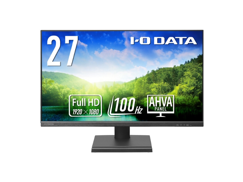 ワイド液晶ディスプレイ 27型/1920×1080/HDMI、DisplayPort/ブラック/スピーカー：あり/「5年保証」/100Hz対応で視認性アップ！