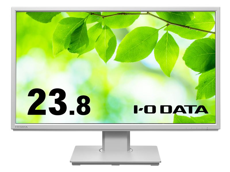 液晶ディスプレイ 23.8型/1920×1080/HDMI、DisplayPort、アナログRGB/ホワイト/スピーカー：あり/「5年保証」「無輝点保証」/昇降/回転