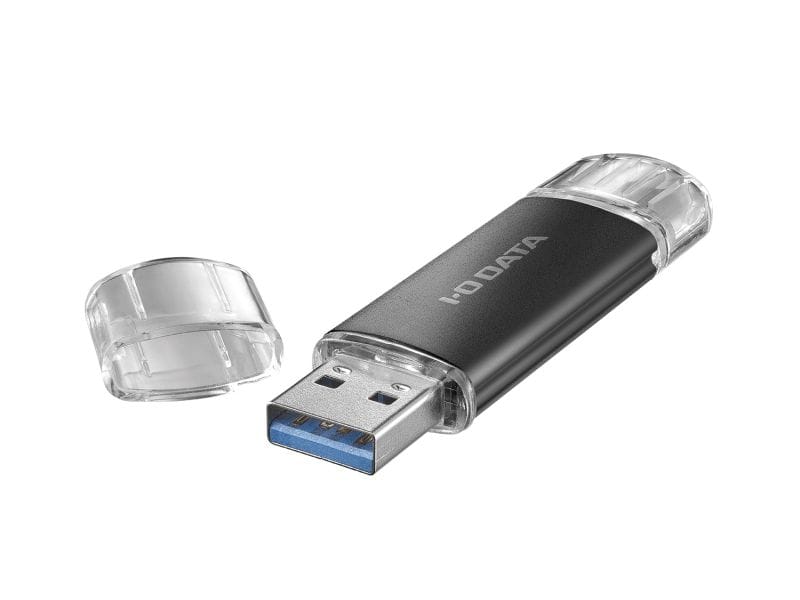 USB-A＆USB-C搭載USBメモリー（USB3.2 Gen1） 128GB ブラック