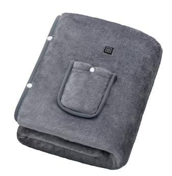 USB電気毛布 130×80cm グレー