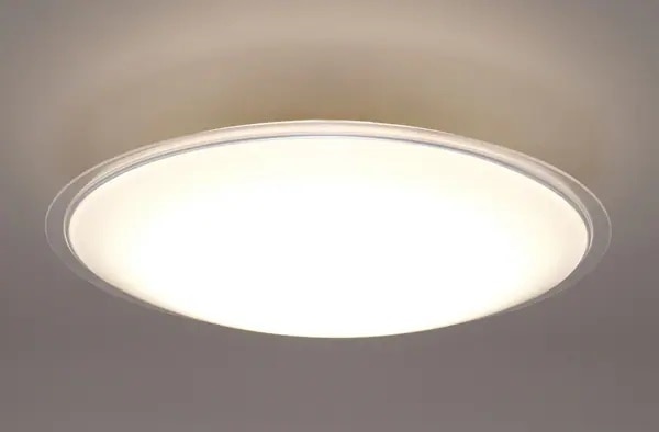 LEDシーリングライト 12畳調色 クリアフレーム