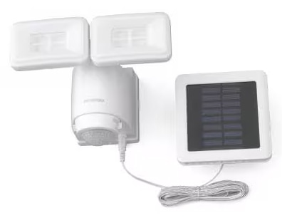 ソーラー式LED防犯センサーライト パールホワイト