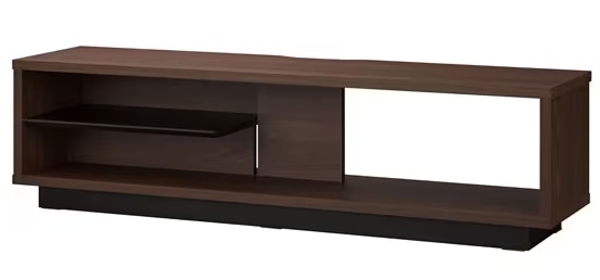 オープンテレビ台 スタンダードタイプ 幅約120cm ウォールナット/ブラック