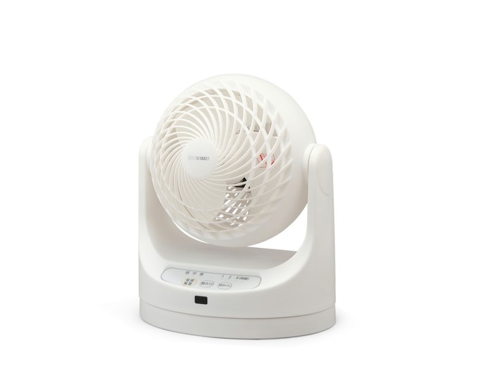 サーキュレーター 8畳 リモコン首振り マカロン型 ホワイト