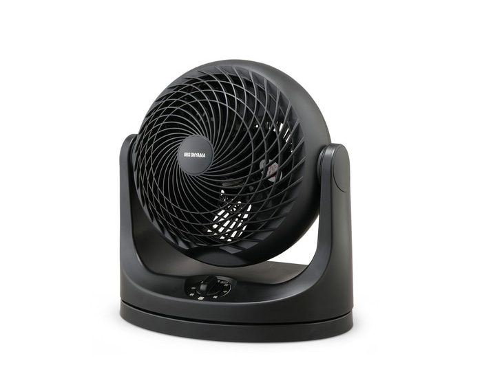 サーキュレーター 14畳 首振り マカロン型 ブラック