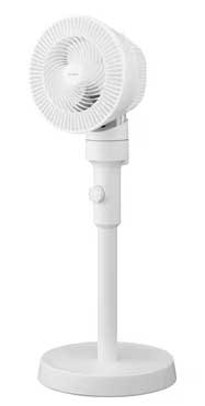 サーキュレーター扇風機 ACスタンドファン メカ式 ホワイト