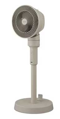 サーキュレーター扇風機 ACスタンドファン マイコン式 ベージュ