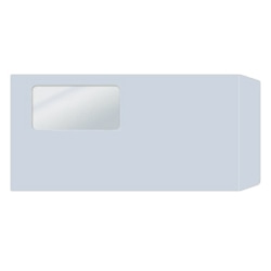 窓付封筒 長3(アクア)シールのり付き