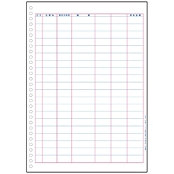 A4元帳ページプリンタ3行明細