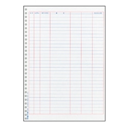 元帳2行明細用紙(Z)200枚入り(単票用紙)