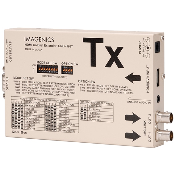 HDMI同軸ケーブル延長送信器