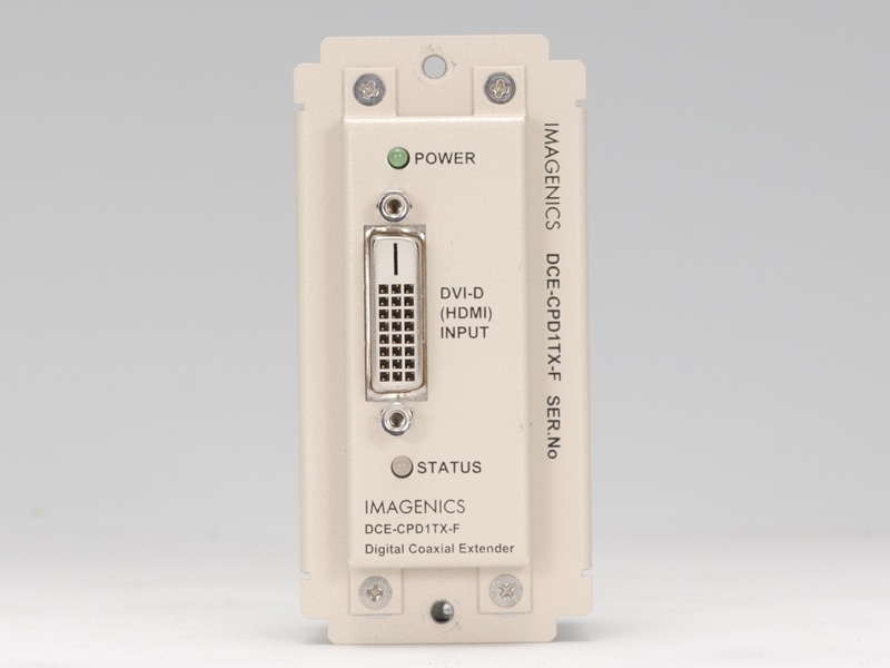 DVI（HDMI）信号同軸延長器・送信器