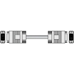 PC/AT互換機用CRTケーブル 両端ミニD-sub15ピン(オス) 20m