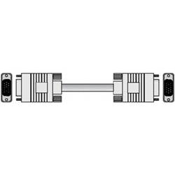 PC/AT互換機用CRTケーブル 両端ミニD-sub15ピン(オス) 30m