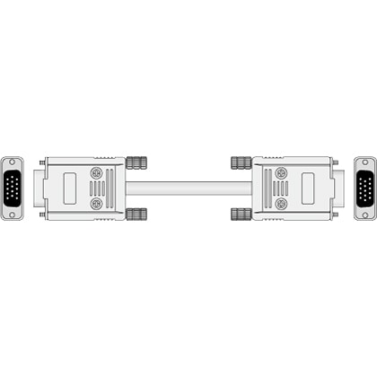 PC/AT互換機用CRTケーブル 両端ミニD-sub15ピン（オス） 9m