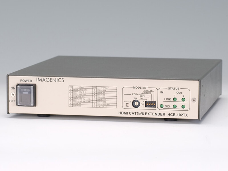 HDMI入力CAT5e/6出力2分配送信器