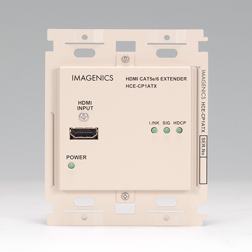 HDMI CAT5e/6 送信器(壁プレート型)