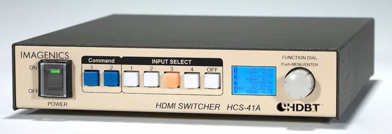 4入力1出力2分配スイッチャー(HDMI2.0対応、HDCP2.2対応)