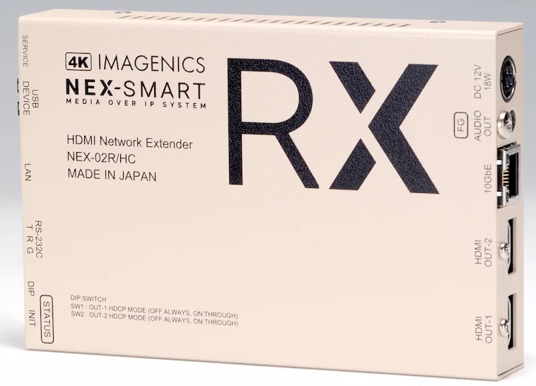 HDMIネットワーク受信器（CAT6Aケーブル伝送タイプ）