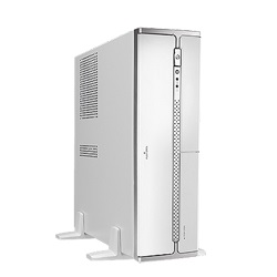 300W 80PLUS BRONZE電源搭載 MicroATX＆ITX用 スリムタワーケース ホワイトカラーモデル