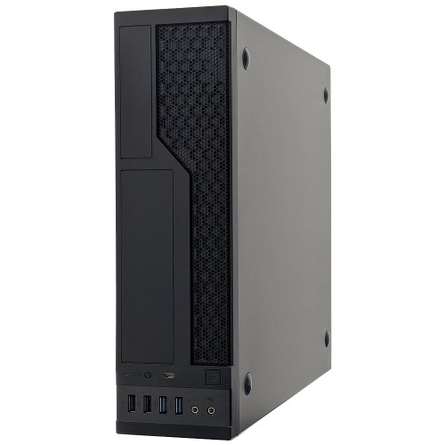 80PLUS GOLD 300W電源搭載 スリムPCケース (CE685/300G/C) /MicroATX & Mini-ITX対応/USB 3.2 Gen2x2 Type-Cポート/5.25インチベイ/ブラック