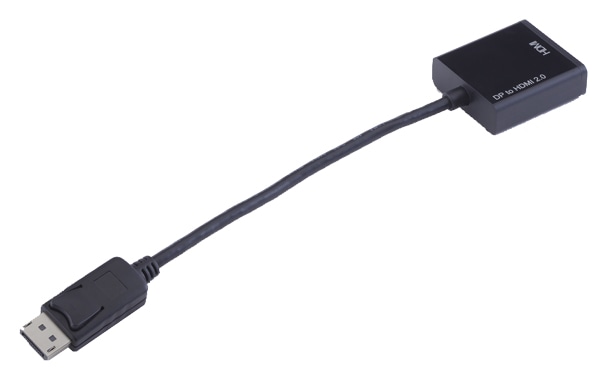 4K対応DisplayPortオス/HDMIメス変換ケーブル 0.15m