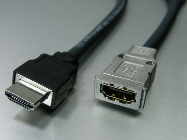 高品質HDMIオス-HDMIメス変換ケーブル 0.3m （やわらかタイプ）