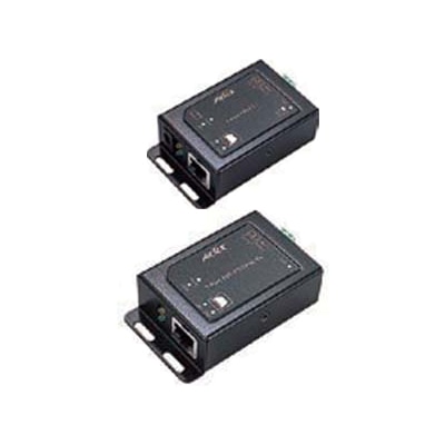 PoE Plus対応IP長距離2ワイヤー伝送 送信器/受信器セット